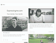 Tablet Screenshot of expressingme.com